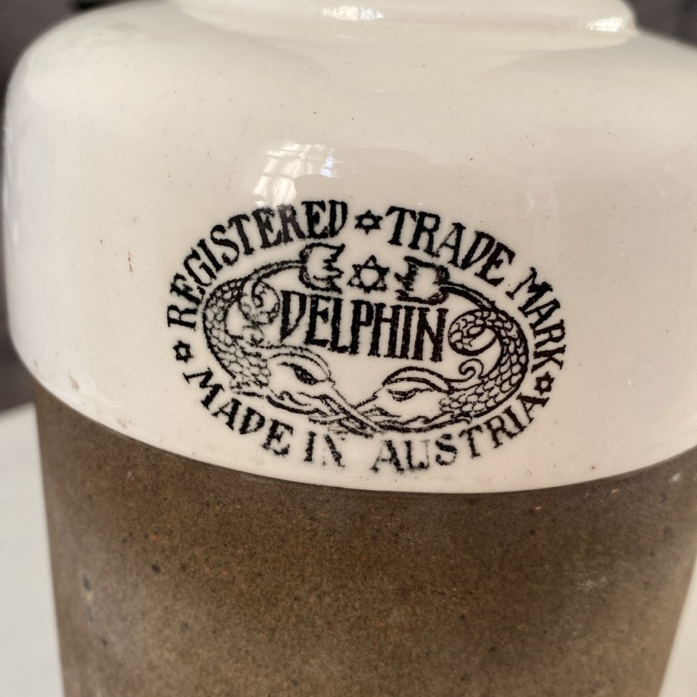 Vintage 1930s Delphin Austrian Water Filter Ceramic Vienna Industrial Dec - Picture 5 of 6